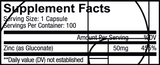 Liposomal Zinc Gluconate 100 caps